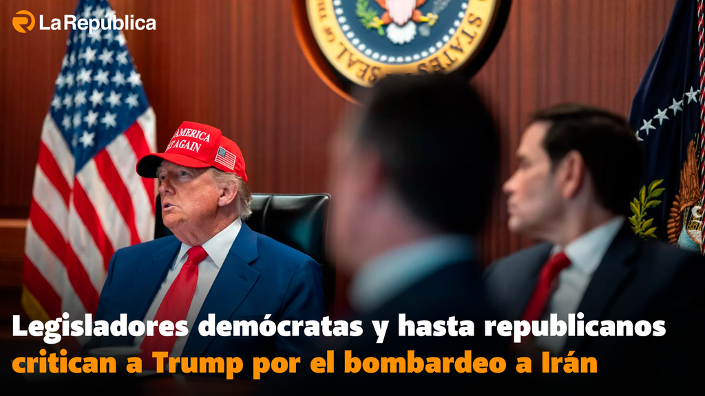 Legisladores demócratas y hasta republicanos critican a Trump por el bombardeo a Irán - Cover Image