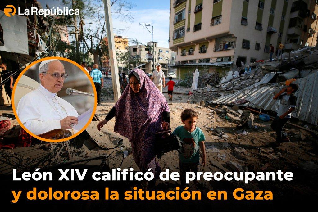León XIV calificó de preocupante y dolorosa la situación en Gaza - Cover Image