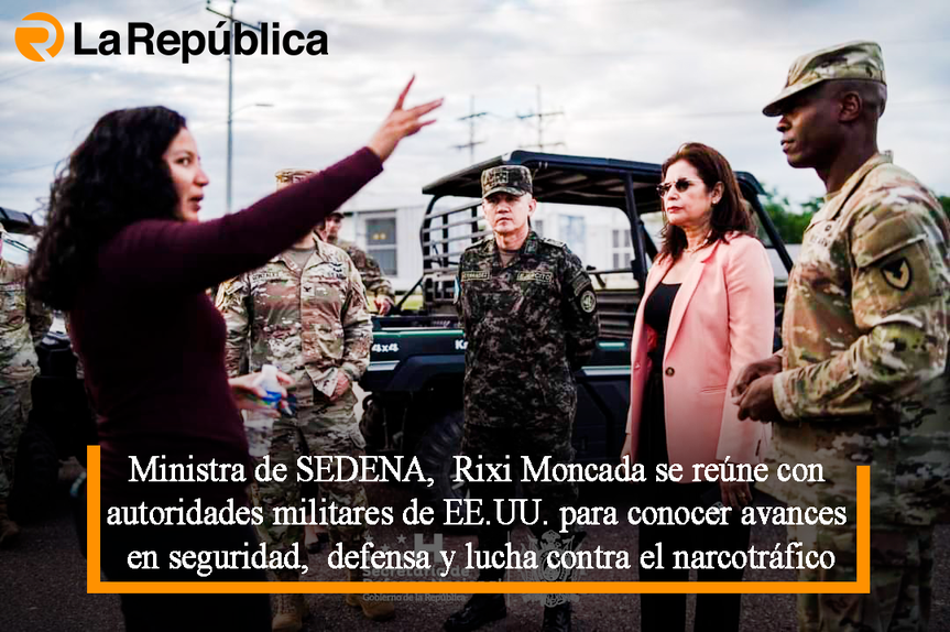 Ministra de SEDENA, se reúne con autoridades militares de EE.UU. para conocer avances en seguridad,  defensa y lucha contra el narcotráfico - Cover Image