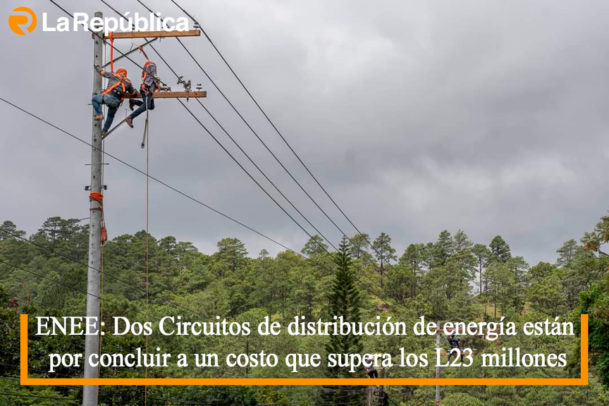 ENEE: Dos Circuitos de distribución de energía están por concluir a un costo que supera los L23 millones - Cover Image