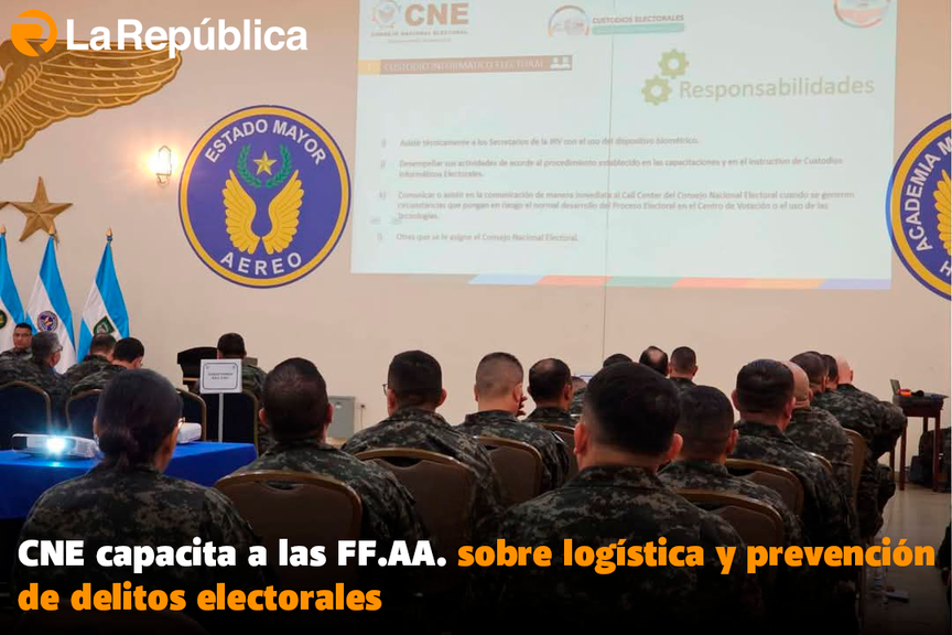  CNE capacita a las FF.AA. sobre logística y prevención de delitos electorales - Cover Image