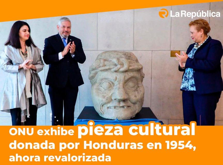 ONU exhibe pieza cultural donada por Honduras en 1954, ahora revalorizada - Cover Image