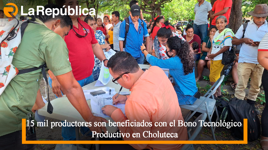 15 mil productores son beneficiados con el Bono Tecnológico Productivo en Choluteca - Cover Image