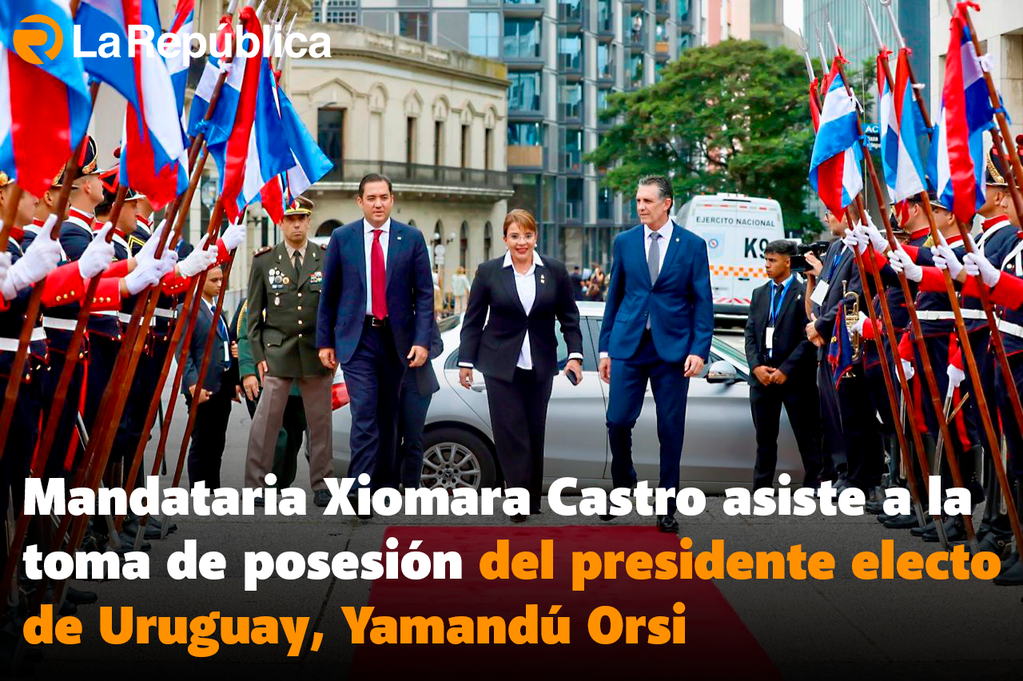  Mandataria Xiomara Castro asiste a la toma de posesión del presidente electo de Uruguay, Yamandú Orsi  - Cover Image