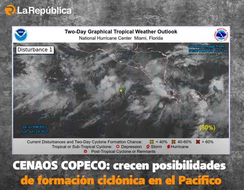  CENAOS COPECO: crecen posibilidades de formación ciclónica en el Pacífico - Cover Image