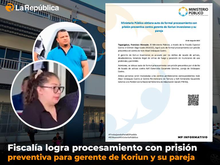  Fiscalía logra procesamiento con prisión preventiva para gerente de Koriun y su pareja - Cover Image