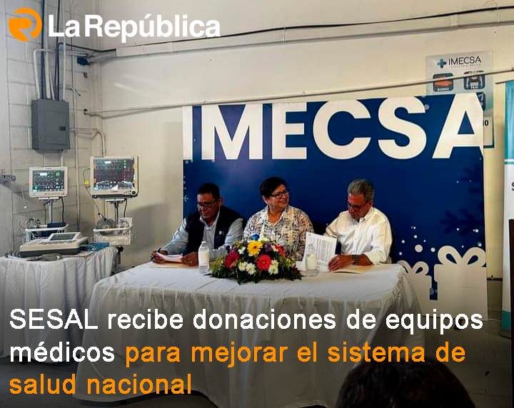 SESAL recibe donaciones de equipos médicos para mejorar el sistema de salud nacional - Cover Image