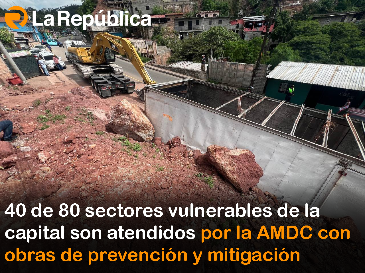 40 de 80 sectores vulnerables de la capital son atendidos por la AMDC con obras de prevención y mitigación - Cover Image