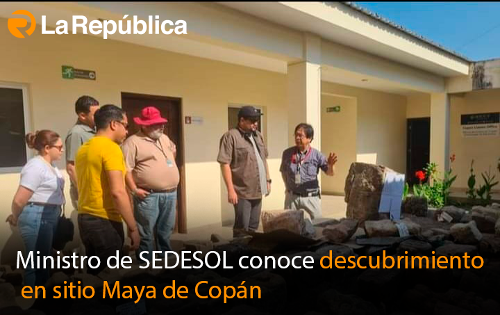  Ministro de SEDESOL conoce descubrimiento en sitio Maya de Copán - Cover Image