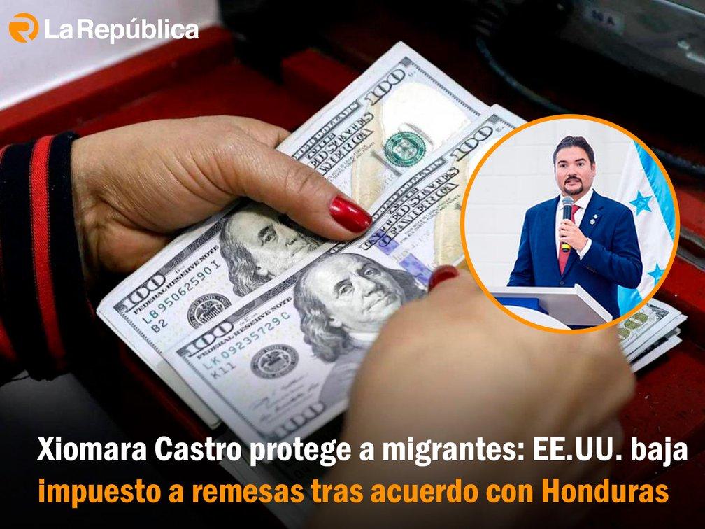 Xiomara Castro protege a migrantes: EE.UU. baja impuesto a remesas tras acuerdo con Honduras - Cover Image