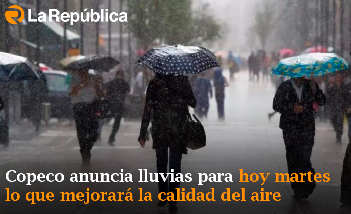 Copeco anuncia lluvias para hoy martes lo que mejorará la calidad del aire - Cover Image