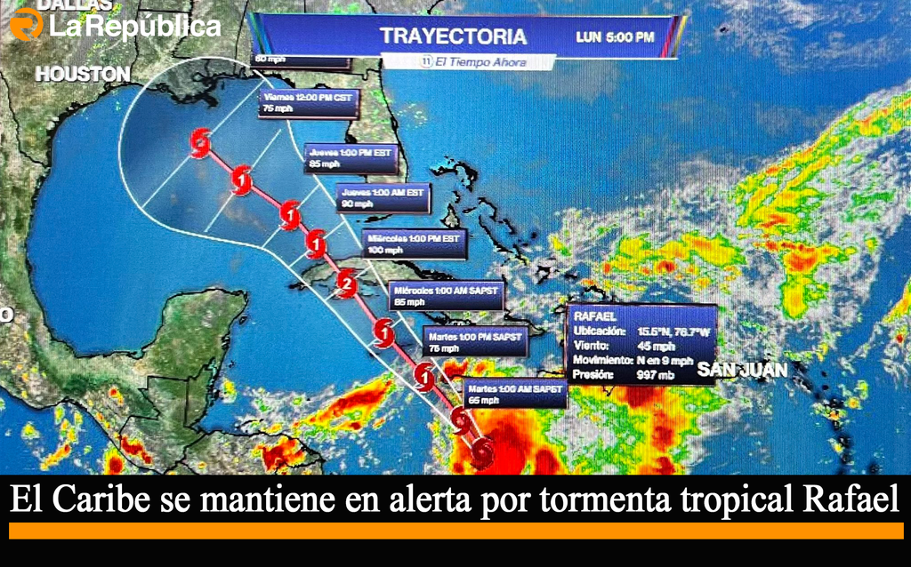 El Caribe se mantiene en alerta por tormenta tropical Rafael - Cover Image