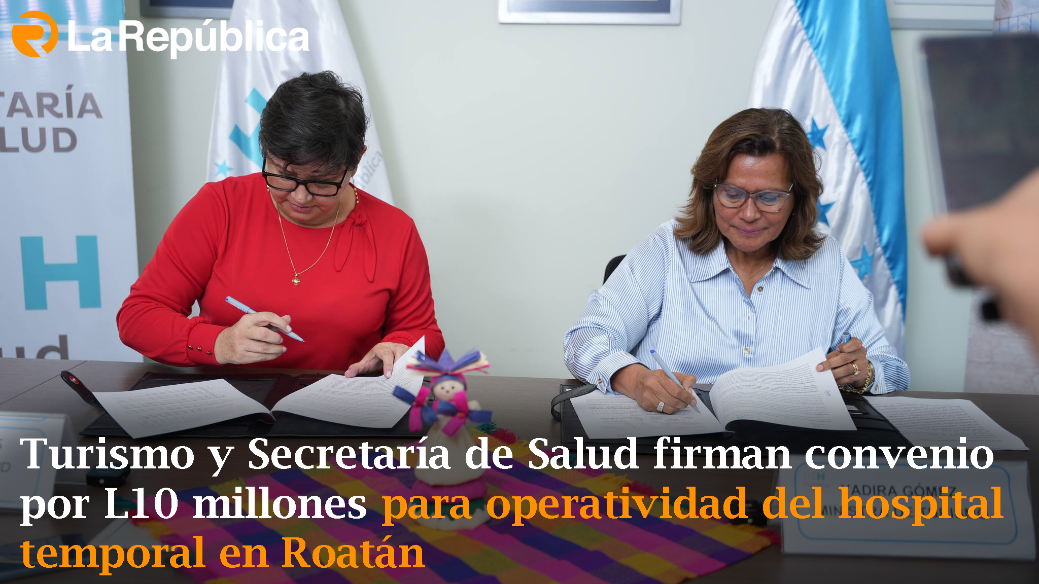 Turismo y Secretaría de Salud firman convenio por L10 millones para operatividad del hospital temporal en Roatán - Cover Image