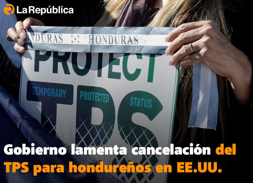 Gobierno lamenta cancelación del TPS para hondureños en EE.UU. - Cover Image